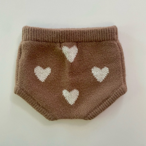Rylee + Cru knit heart bloomers - Picture 3 of 3
